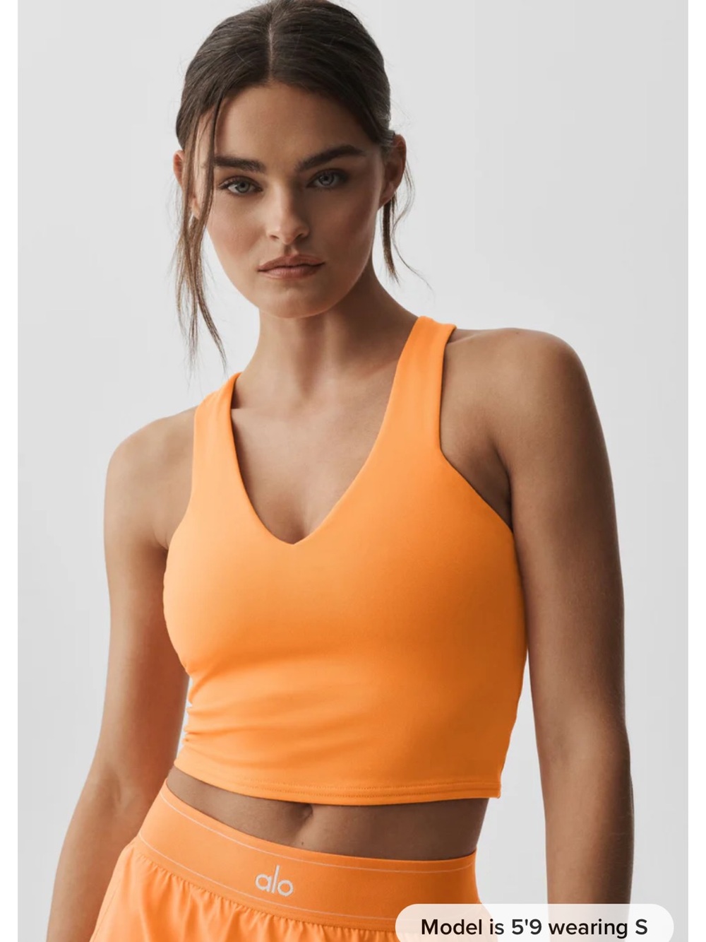 *NEW* ALO Yoga airbrush real bra tank (Satsuma Breeze) - Picture 3 of 3